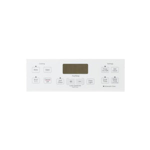 GE APPLIANCE WB07X24623 RANGE CONTROL PANEL - WHITE (GENUINE OEM PART)