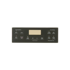 GE APPLIANCE WB07X25217 RANGE CONTROL PANEL - BLACK (GENUINE OEM PART)