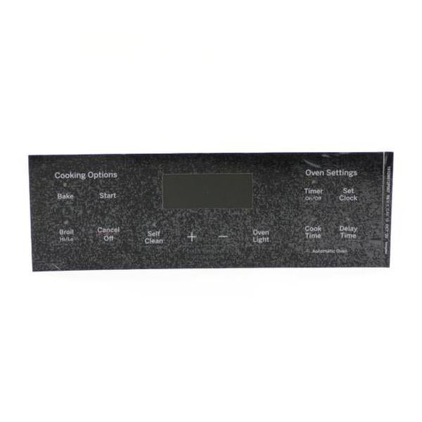 GE APPLIANCE WB07X26647 FACEPLATE GRAPHICS (BK) (GENUINE OEM PART) - Parts Solution Group