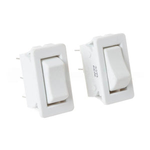 GE APPLIANCE WB24X32265 WHITE LIGHT AND BLOWER SWITCH (GENUINE OEM PART)