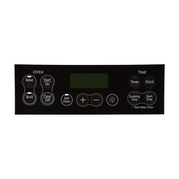GE APPLIANCE WB27K10118 RANGE CONTROL OVERLAY (genuine oem part) - Parts Solution Group