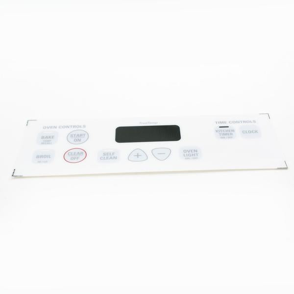 GE APPLIANCE WB27K10130 RANGE OVEN CONTROL OVERLAY (genuine oem part) - Parts Solution Group