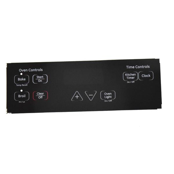 GE APPLIANCE WB27K10255 RANGE CONTROL OVERLAY (genuine oem part) - Parts Solution Group