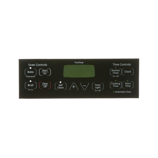 GE APPLIANCE WB27K10264 RANGE CONTROL OVERLAY (GENUINE OEM PART) - Parts Solution Group