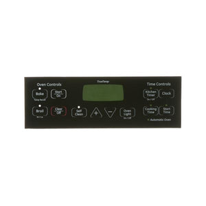 GE APPLIANCE WB27K10264 RANGE CONTROL OVERLAY (GENUINE OEM PART)