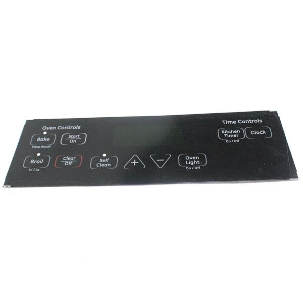 GE APPLIANCE WB27K10412 RANGE CONTROL OVERLAY (genuine oem part) - Parts Solution Group