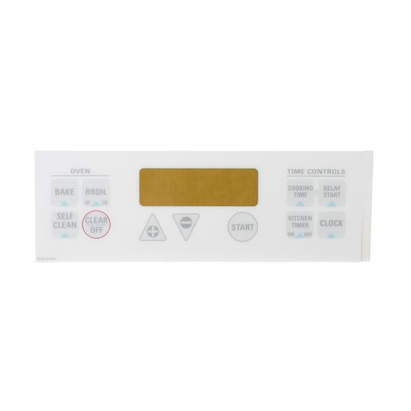GE APPLIANCE WB27K5338 RANGE CONTROL PANEL AND OVERLAY (genuine oem part) - Parts Solution Group