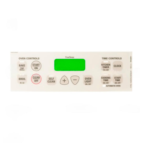 GE APPLIANCE WB27T10514 FACEPLATE GRAPHICS ASM (GENUINE OEM PART)