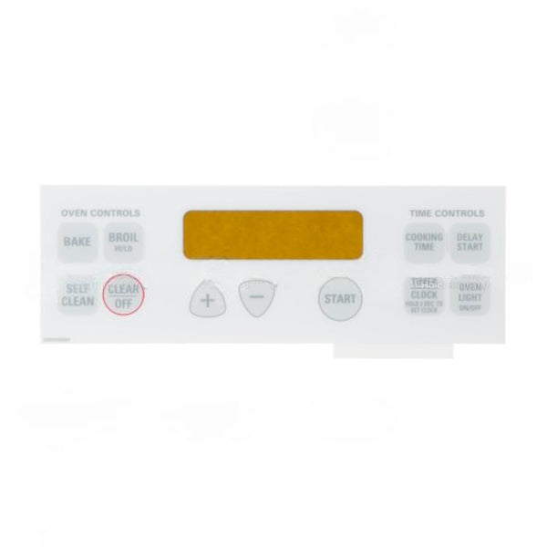GE APPLIANCE WB27T10588 FACEPLATE GRAPHICS ASM (GENUINE OEM PART)