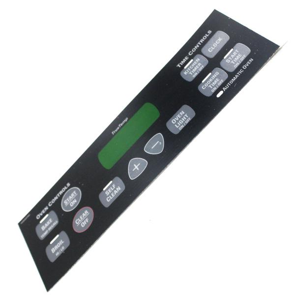 GE APPLIANCE WB27T10675 RANGE OVEN CONTROL FACEPLATE (genuine oem part) - Parts Solution Group