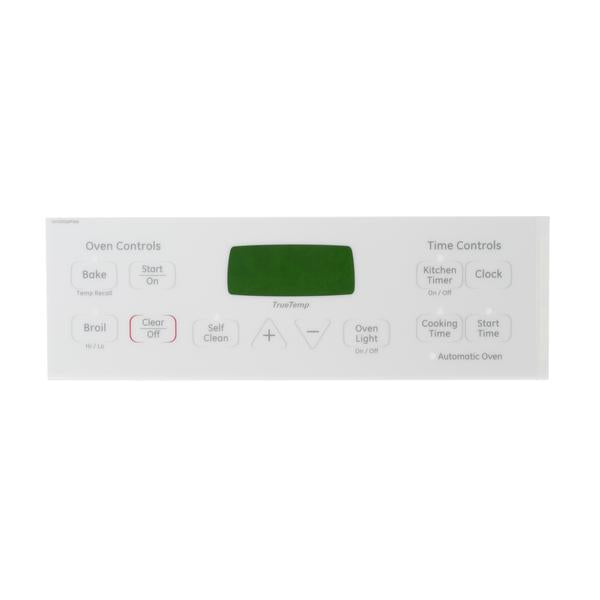 GE APPLIANCE WB27T11006 FACEPLATE GRAPHICS WHITE (genuine oem part) - Parts Solution Group