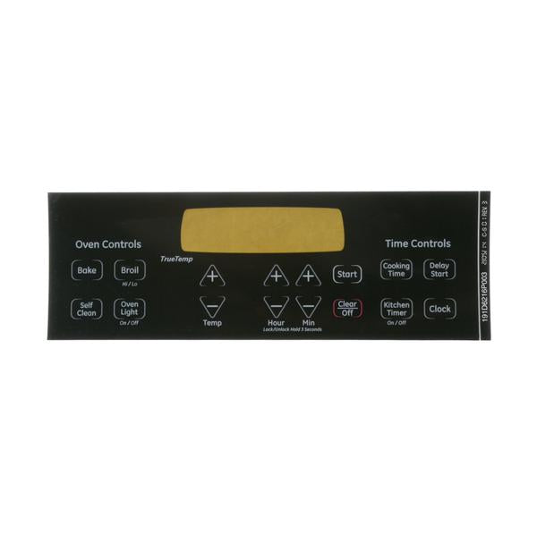 GE APPLIANCE WB27T11229 WALL OVEN CONTROL FACEPLATE (genuine oem part) - Parts Solution Group