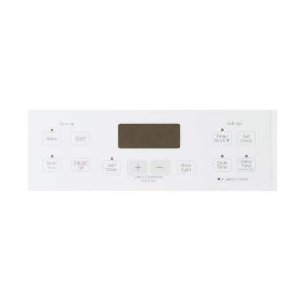 GE APPLIANCE WB27T11512 RANGE FACEPLATE GRAPHICS (genuine oem part) - Parts Solution Group