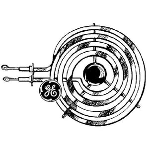 GE APPLIANCE WB30X256 6 INCH COIL HEATING ELEMENT - LOOPED WIRE ENDS (genuine oem part)