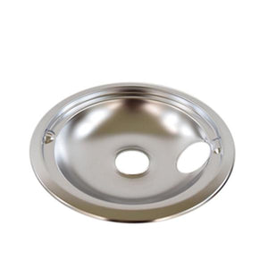 GE APPLIANCE WB31K10266 RANGE 8 INCH CHROME BURNER BOWL (genuine oem part)