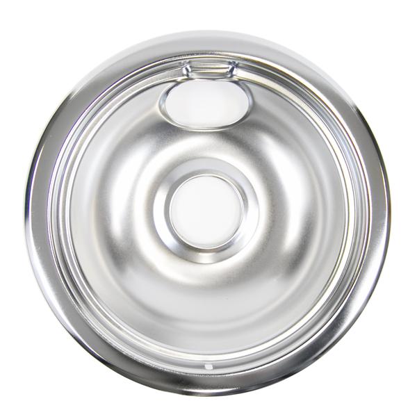 GE APPLIANCE WB31M1 RANGE 6 INCH CHROME BURNER BOWL (genuine oem part) - Parts Solution Group