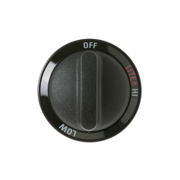 GE APPLIANCE WB3K5263 RANGE SURFACE BURNER CONTROL KNOB-BLACK (genuine oem part) - Parts Solution Group