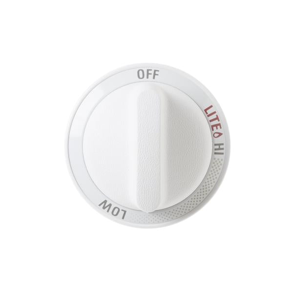 GE APPLIANCE WB3K5264 GAS RANGE SURFACE BURNER CONTROL KNOB - WHITE COLOR (genuine oem part) - Parts Solution Group