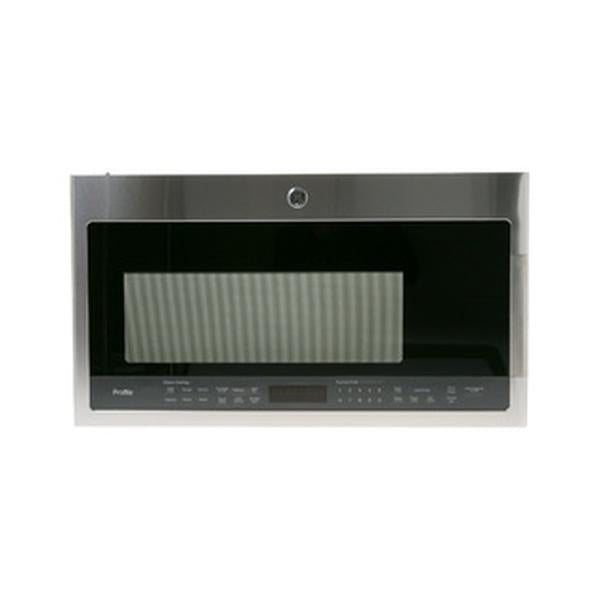 GE APPLIANCE WB56X26203 MICROWAVE DOOR - BLACK &amp; STAINLESS STEEL (GENUINE OEM PART) - Parts Solution Group