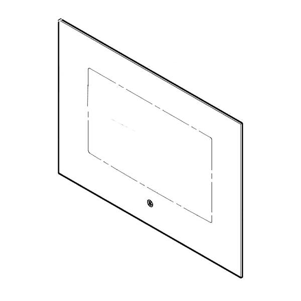 GE APPLIANCE WB56X26637 RANGE OVEN DOOR GLASS (genuine oem part) - Parts Solution Group