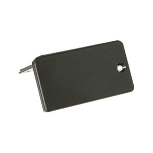 GE APPLIANCE WB7X7290 RANGE DOOR END CAP LEFT (BLACK) (GENUINE OEM PART)