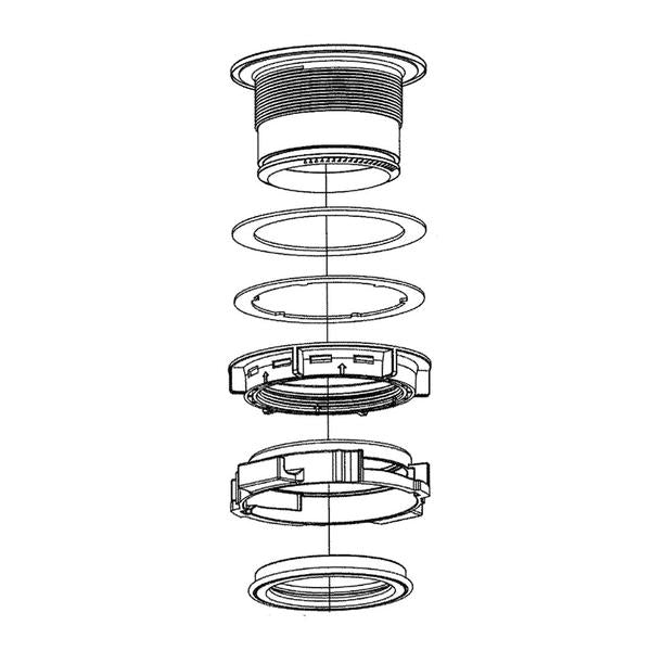 GE APPLIANCE WC15X20161 DISPOSER SINK FLANGE MOUNTING KIT (genuine oem part) - Parts Solution Group