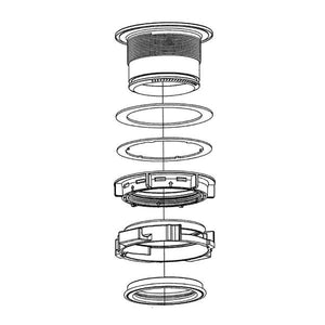 GE APPLIANCE WC15X20161 DISPOSER SINK FLANGE MOUNTING KIT (genuine oem part)