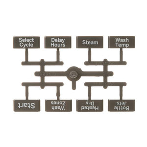 GE APPLIANCE WD09X21694 BUTTON AND GRAPHIC ASSEMBLY (genuine oem part)