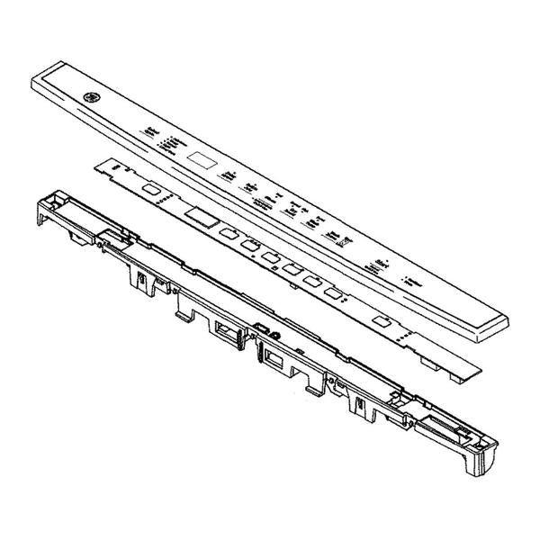 GE APPLIANCE WD21X25371 DISHWASHER USER INTERFACE WITH COVER (genuine oem part) - Parts Solution Group
