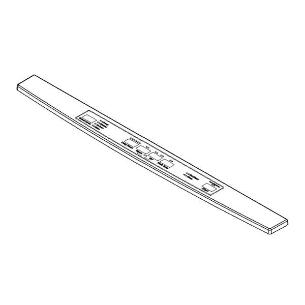 GE APPLIANCE WD34X24429 DISHWASHER CONSOLE COVER GRAPHIC ASSEMBLY (genuine oem part) - Parts Solution Group