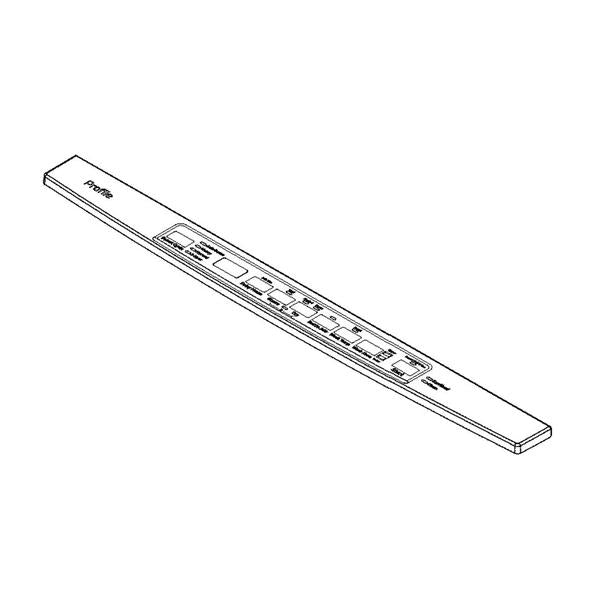 GE APPLIANCE WD34X24506 DISHWASHER CONSOLE COVER GRAPHIC ASSEMBLY (genuine oem part) - Parts Solution Group
