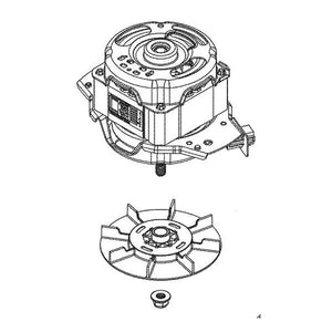 GE APPLIANCE WH49X27319 WASHER MOTOR AND PULLEY ASSEMBLY (genuine oem part)