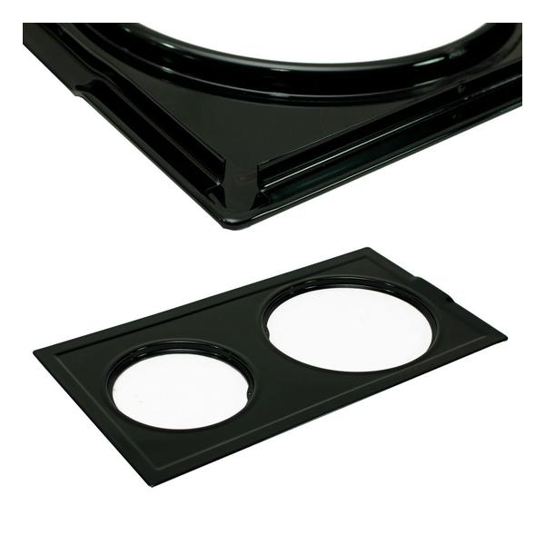WHIRLPOOL WP2002F188-09 COOKTOP MODULE MAIN TOP (BLACK) (GENUINE OEM PART) - Parts Solution Group