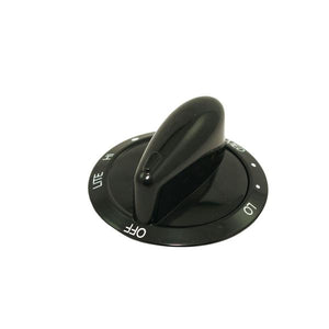 WHIRLPOOL WP74009773 RANGE SURFACE BURNER KNOB (BLACK) (GENUINE OEM PART)