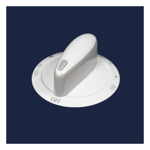 WHIRLPOOL WP74011276 COOKTOP BURNER KNOB (WHITE) (GENUINE OEM PART)