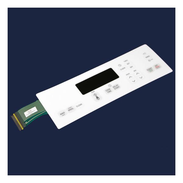 WHIRLPOOL WP8272997 RANGE MEMBRANE SWITCH (WHITE) (GENUINE OEM PART) - Parts Solution Group