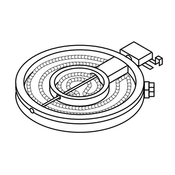 WHIRLPOOL WP8285937 COOKTOP DUAL RADIANT ELEMENT (GENUINE OEM PART) - Parts Solution Group