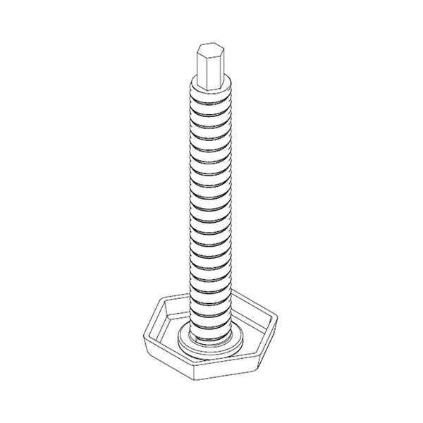 WHIRLPOOL WPW10143258 DISHWASHER LEVELING LEG (GENUINE OEM PART) - Parts Solution Group