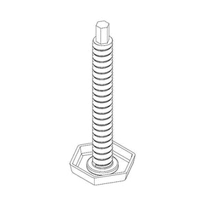 WHIRLPOOL WPW10143258 DISHWASHER LEVELING LEG (GENUINE OEM PART)