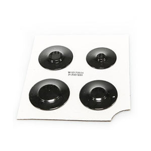 WHIRLPOOL WPW10170554 RANGE SURFACE BURNER CAP SET (BLACK) (GENUINE OEM PART)