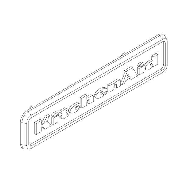 WHIRLPOOL WPW10243393 COOKTOP NAMEPLATE (GENUINE OEM PART) - Parts Solution Group