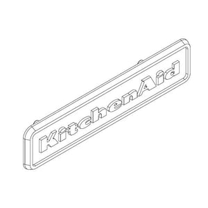 WHIRLPOOL WPW10243393 COOKTOP NAMEPLATE (GENUINE OEM PART)