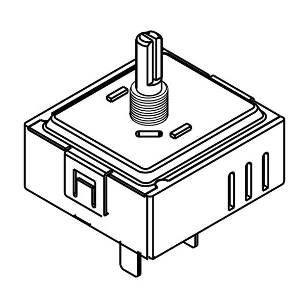 WHIRLPOOL WPW10244639 COOKTOP ELEMENT CONTROL SWITCH (GENUINE OEM PART) - Parts Solution Group