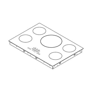 WHIRLPOOL WPW10396765 RANGE MAIN TOP (GENUINE OEM PART)