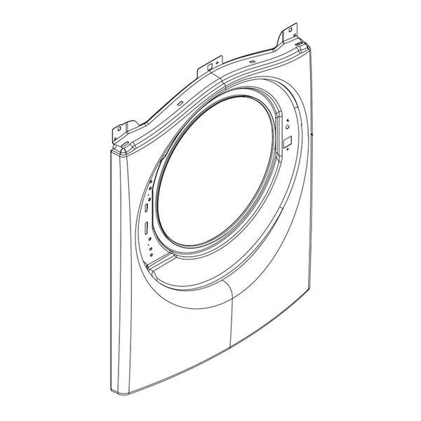 WHIRLPOOL WPW10460695 WASHER FRONT PANEL (GENUINE OEM PART) - Parts Solution Group