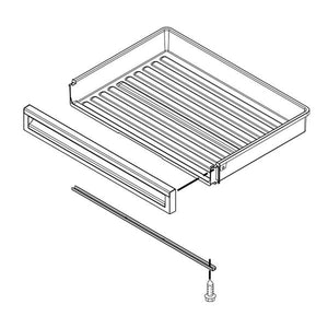 WHIRLPOOL WPW10493169 REFRIGERATOR FREEZER DOOR BIN UPPER (GENUINE OEM PART)