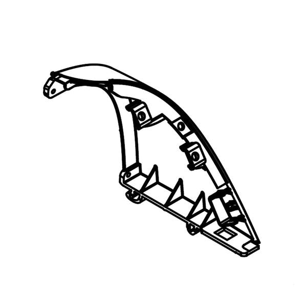 WHIRLPOOL WPW10520780 DRYER CONTROL PANEL END CAP RIGHT (WHITE) (GENUINE OEM PART) - Parts Solution Group