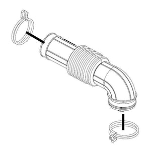 WHIRLPOOL WPW10568614 WASHER VENT BELLOWS (GENUINE OEM PART)