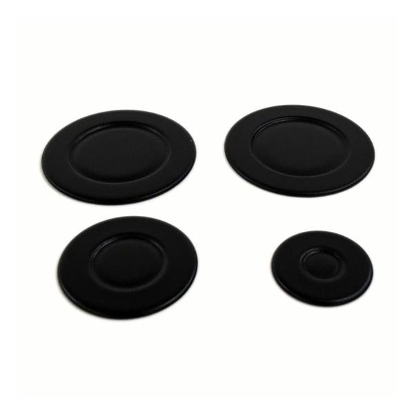 WHIRLPOOL WPW10597129 COOKTOP BURNER CAP SET (GENUINE OEM PART) - Parts Solution Group