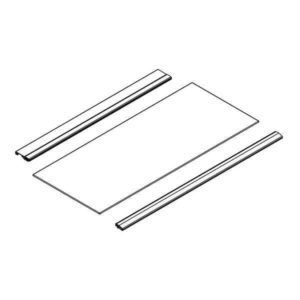 WHIRLPOOL WPW10628707 REFRIGERATOR GLASS SHELF ASSEMBLY (GENUINE OEM PART) - Parts Solution Group